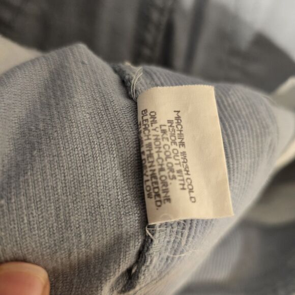 True Vintage Abercrombie & Fitch Corduroy Flare Pants Light Blue Low Rise 8 USA - Picture 9 of 14